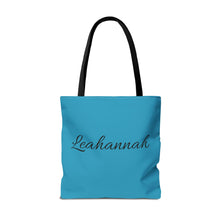 Cargar imagen en el visor de la galería, Personalized Name Jesus Loves Me Lamb Tote - Turquoise