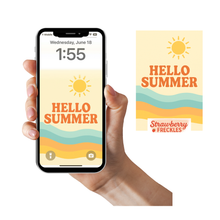 Cargar imagen en el visor de la galería, Retro Summer Cell Phone Wallpaper & Lock Screens