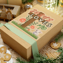 Cargar imagen en el visor de la galería, Jesus Loves Me transparent Sticker