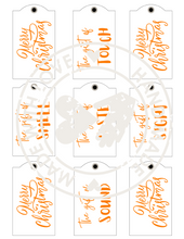 Load image into Gallery viewer, Holiday Gift Tags based on the 5 Senses