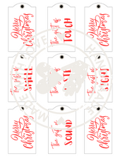 Load image into Gallery viewer, (DD) Christmas Gift Tags based on the 5 Senses - digital download