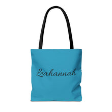 Load image into Gallery viewer, Personalized Name Jesus Loves Me Lamb Tote - Turquoise
