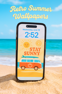 Retro Summer Cell Phone Wallpaper & Lock Screens